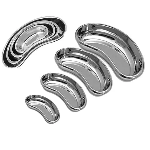 Silver Plain Stainless Steel Kidney Tray – Surgical & Veterinary Instrument